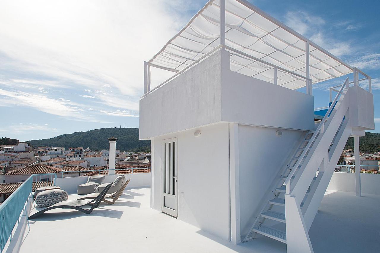 Capolavoro, Boutique Apartment With Unique Rooftop Città di Skiathos Esterno foto
