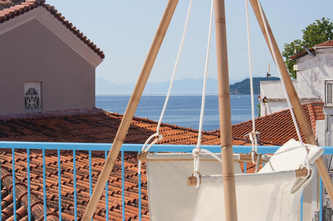 Capolavoro, Boutique Apartment With Unique Rooftop Città di Skiathos Esterno foto