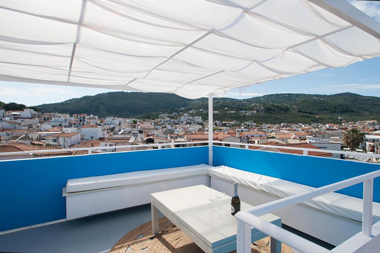 Capolavoro, Boutique Apartment With Unique Rooftop Città di Skiathos Esterno foto