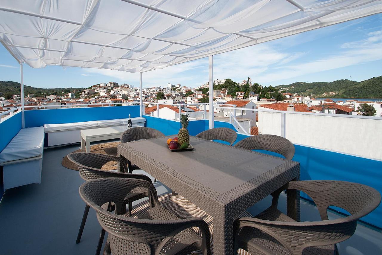 Capolavoro, Boutique Apartment With Unique Rooftop Città di Skiathos Esterno foto
