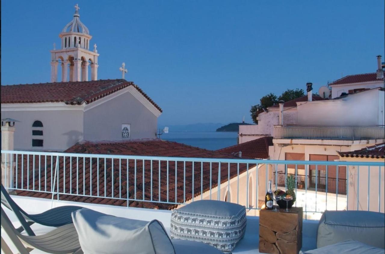 Capolavoro, Boutique Apartment With Unique Rooftop Città di Skiathos Esterno foto