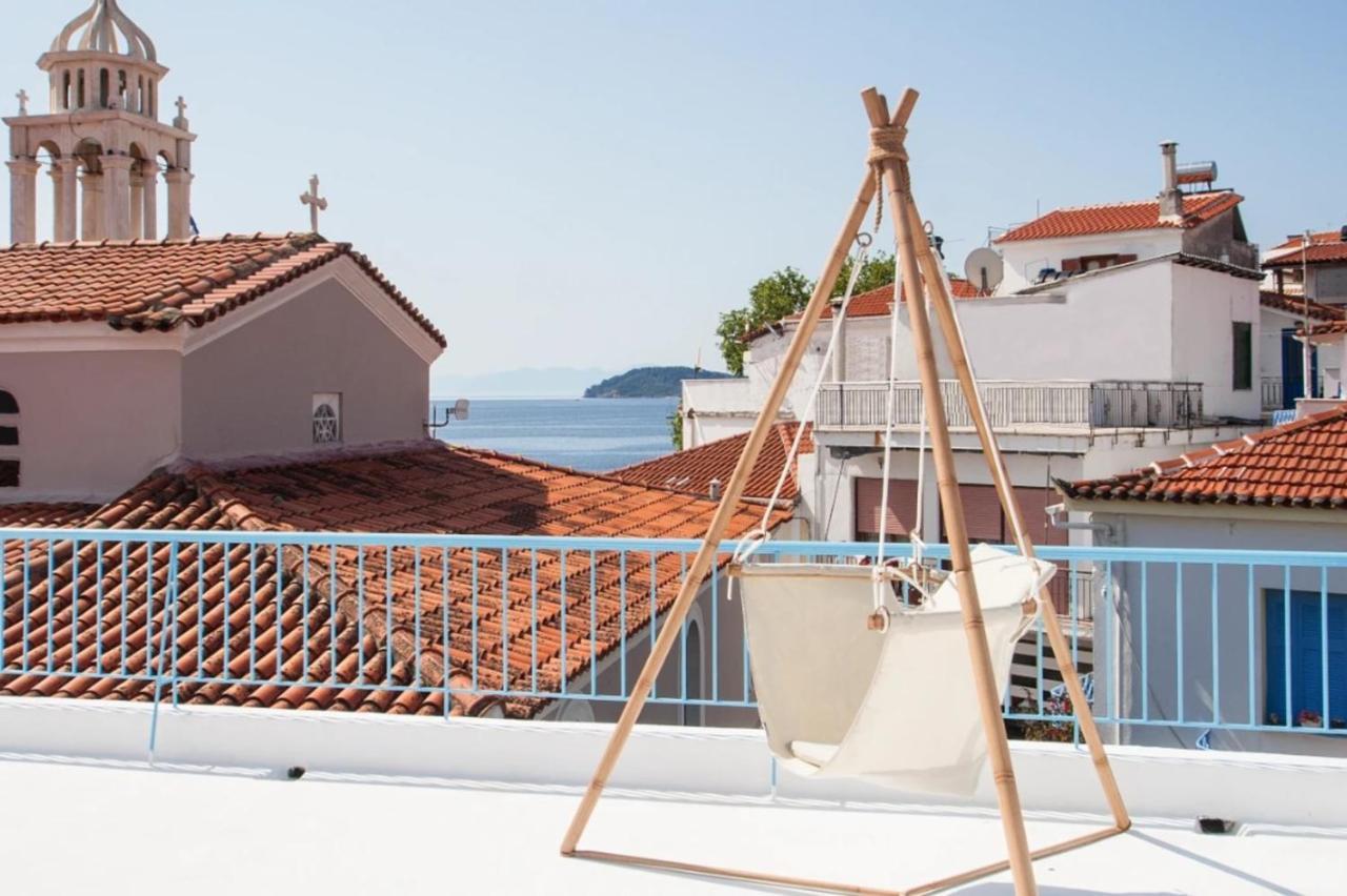 Capolavoro, Boutique Apartment With Unique Rooftop Città di Skiathos Esterno foto